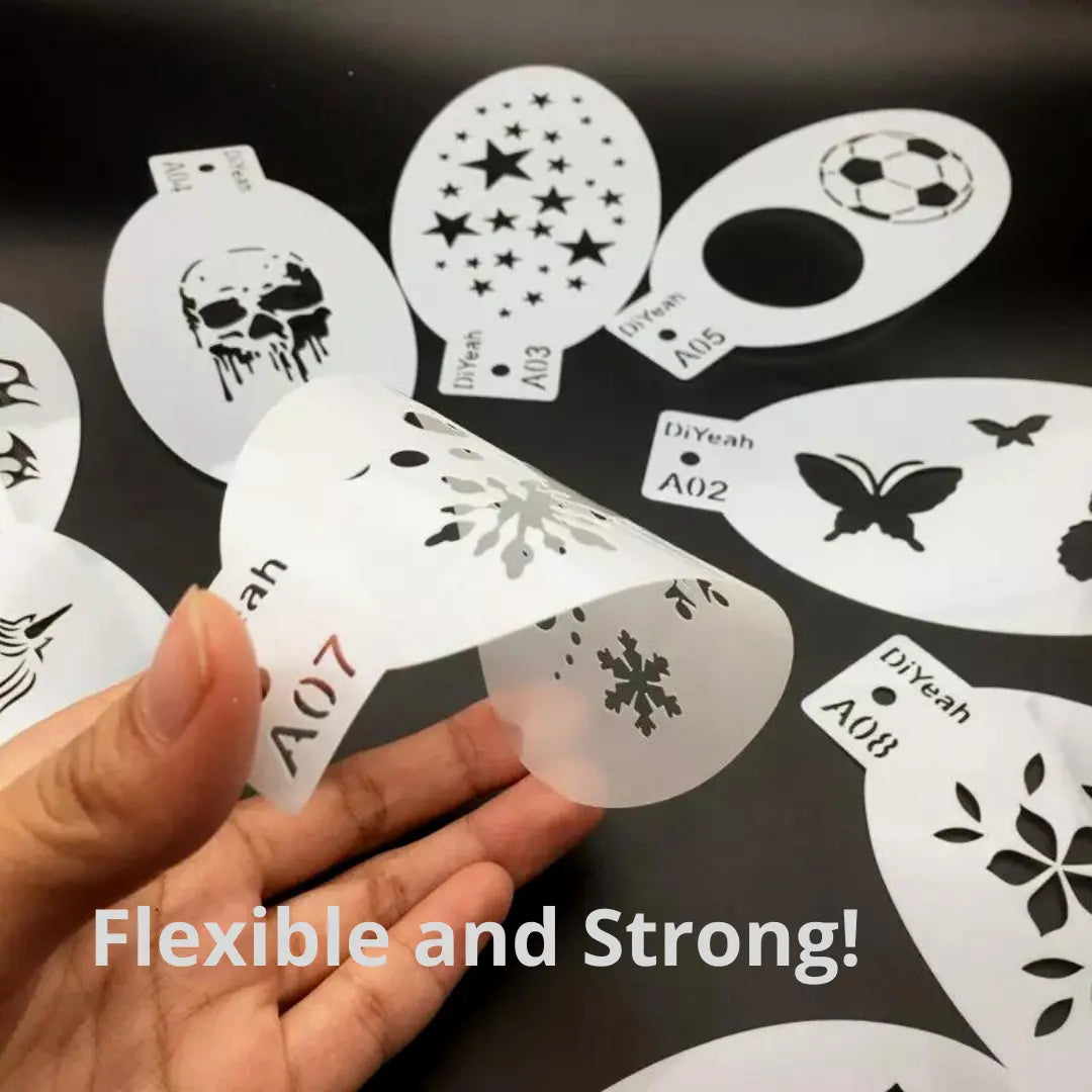  Buy DiYeah Face Painting Stencil - FA1 Elsa and Snowflake and professional face & body paint for beginners in Australia. Where to buy face paint near me. 