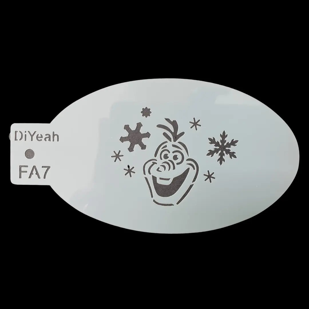 DiYeah Face Painting Stencil - FA7 Olaf Smile DiYeah! Stencil The Face Paint Shop Australia buy face paints near me