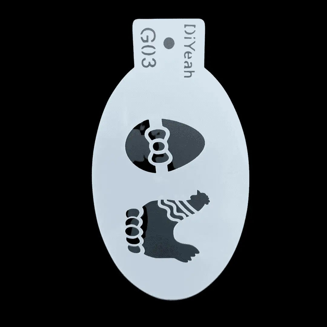 DiYeah Face Painting Stencil - G03 Easter Chick DiYeah! Stencil The Face Paint Shop Australia buy face paints near me
