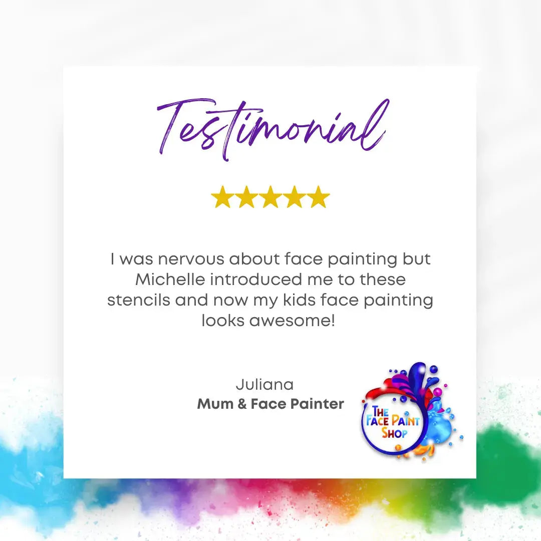  Buy DiYeah Face Painting Stencil - NH5 Shooting Stars and professional face & body paint for beginners in Australia. Where to buy face paint near me. 