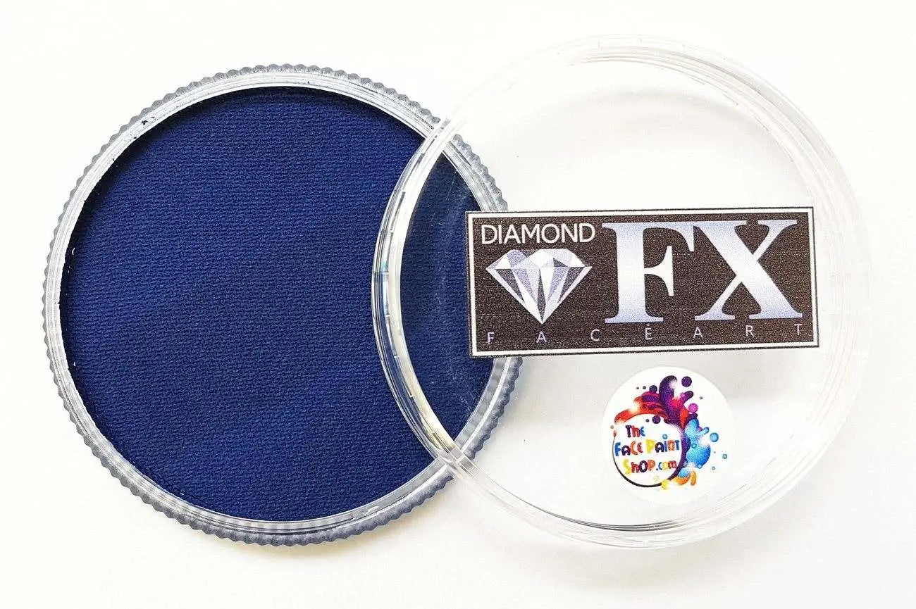 Buy Diamond FX 30g Face Paint Cake - Essential Dark Blue and professional face & body paint for beginners in Australia. Where to buy face paint near me. 