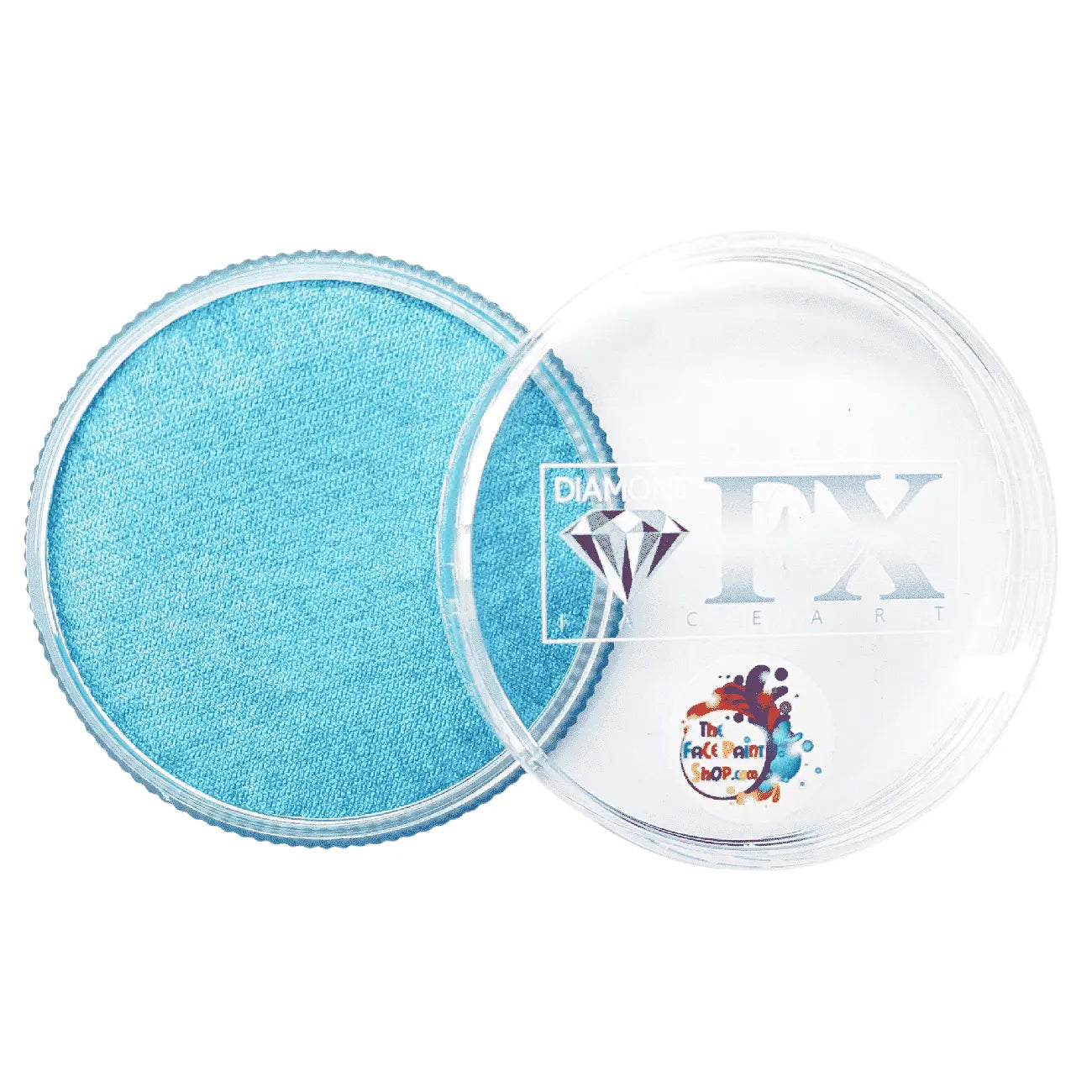 Diamond FX 30g Face Paint Cake - Metallic Baby Blue Diamond FX Face Paint Metallic Cake The Face Paint Shop Australia buy face paints near me