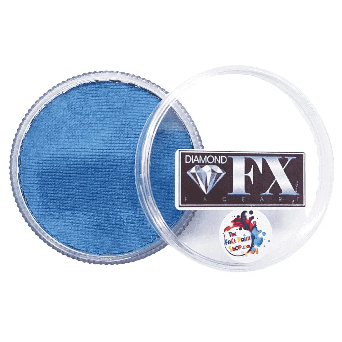 Diamond FX 30g Face Paint Cake - Metallic Blue Diamond FX Body Paint & Foundation The Face Paint Shop Australia buy face paints near me