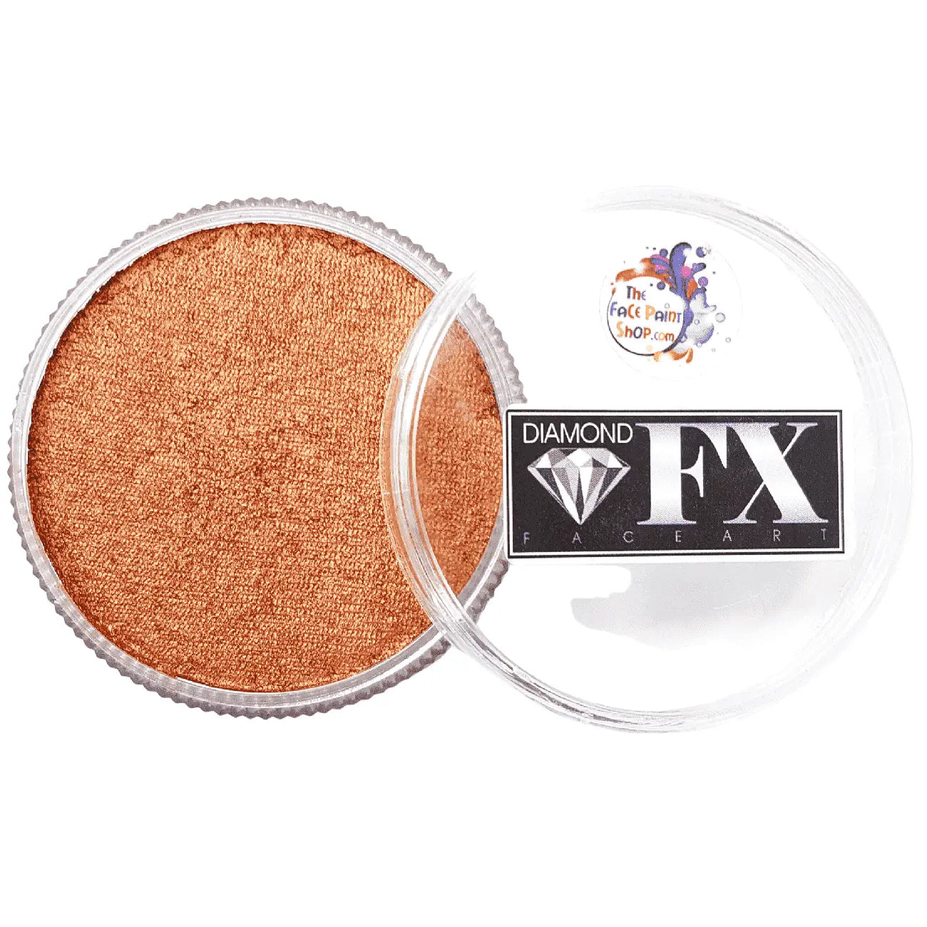 Diamond FX 30g Face Paint Cake - Metallic Old Gold Diamond FX Face Paint Metallic Cake The Face Paint Shop Australia buy face paints near me