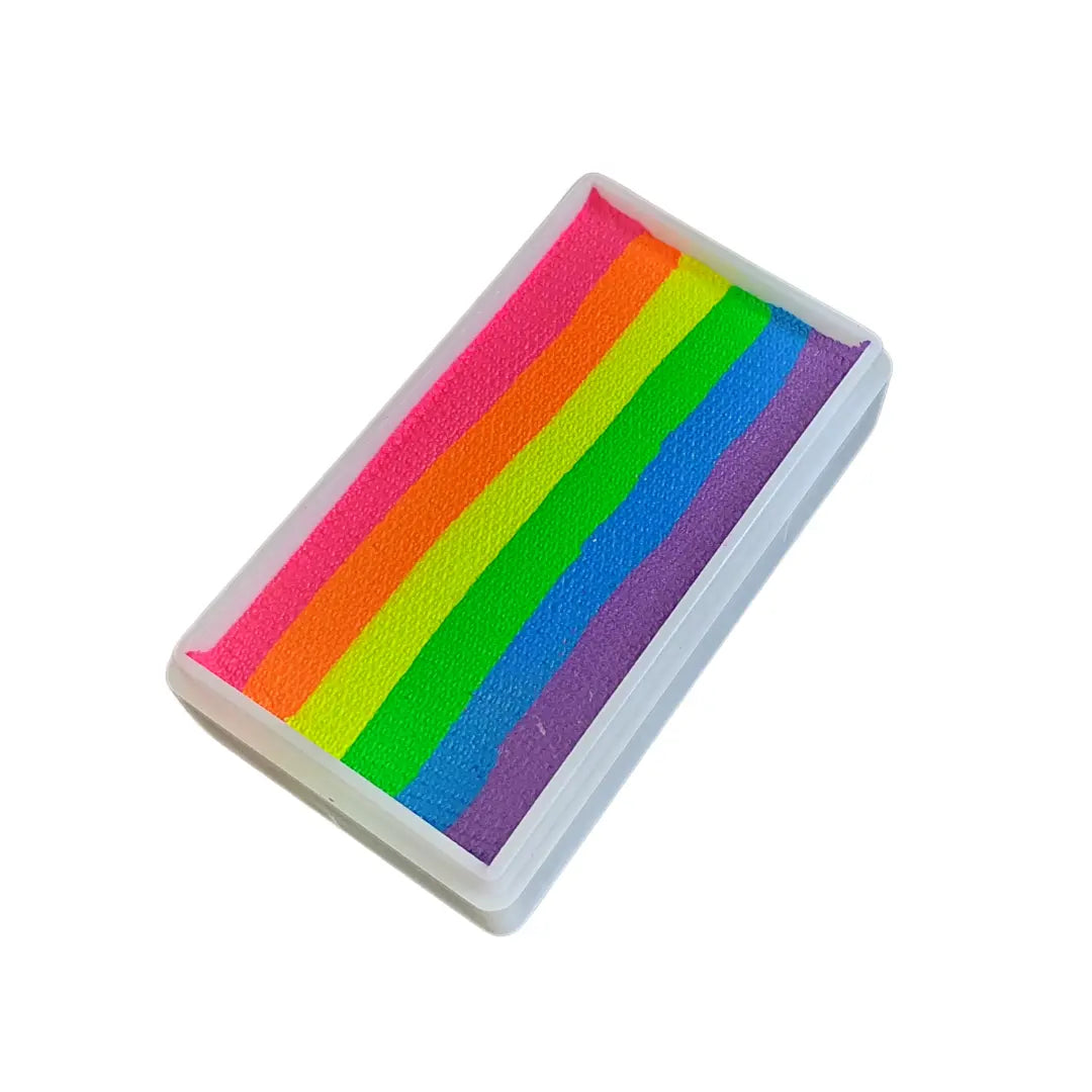  Buy Diamond FX 30g Splitcake #7 Rainbow Neon Nights (UV Activated) and professional face & body paint for beginners in Australia. Where to buy face paint near me. 