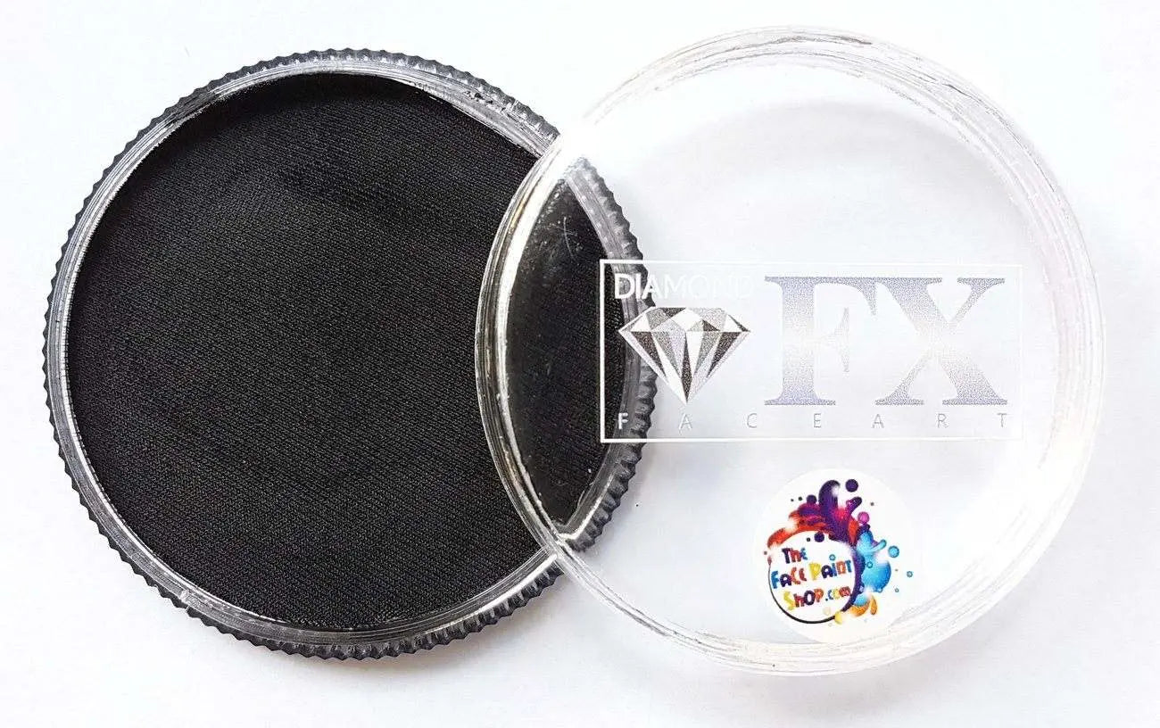 Diamond FX 45g Face Paint Cake - Essential Black Diamond FX Base colours cake The Face Paint Shop Australia buy face paints near me