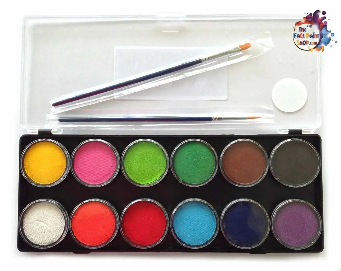  Buy Diamond FX Face Paint Palette - Essential 12 x 10g and professional face & body paint for beginners in Australia. Where to buy face paint near me. 