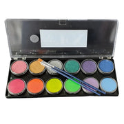  Buy Diamond FX Face Paint Palette - Metallic and Neon UV 12 x 10g + Two FREE brushes! and professional face & body paint for beginners in Australia. Where to buy face paint near me. 
