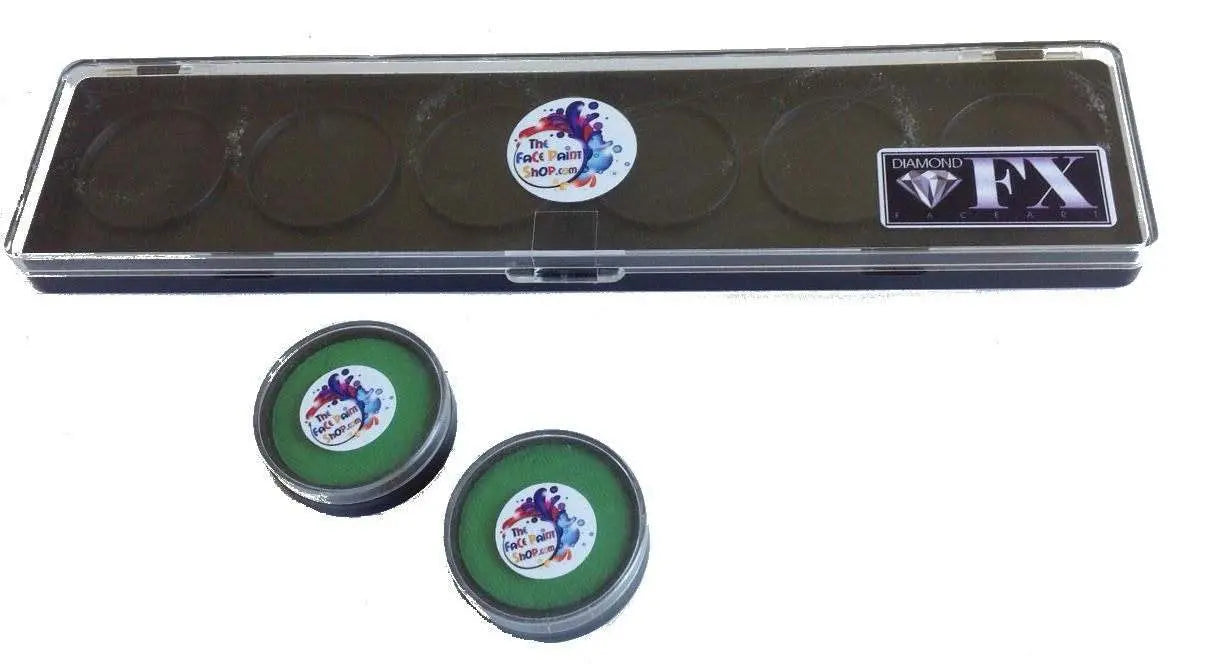 Empty Palette Case for 6 x 10g Cakes Diamond FX Empty Container The Face Paint Shop Australia buy face paints near me