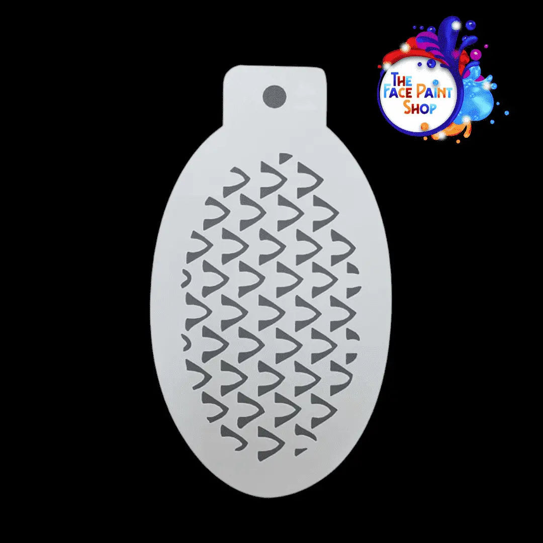FLIP Face Painting Stencil - 41 Pin Prick Flip Stencil Stencil The Face Paint Shop Australia buy face paints near me