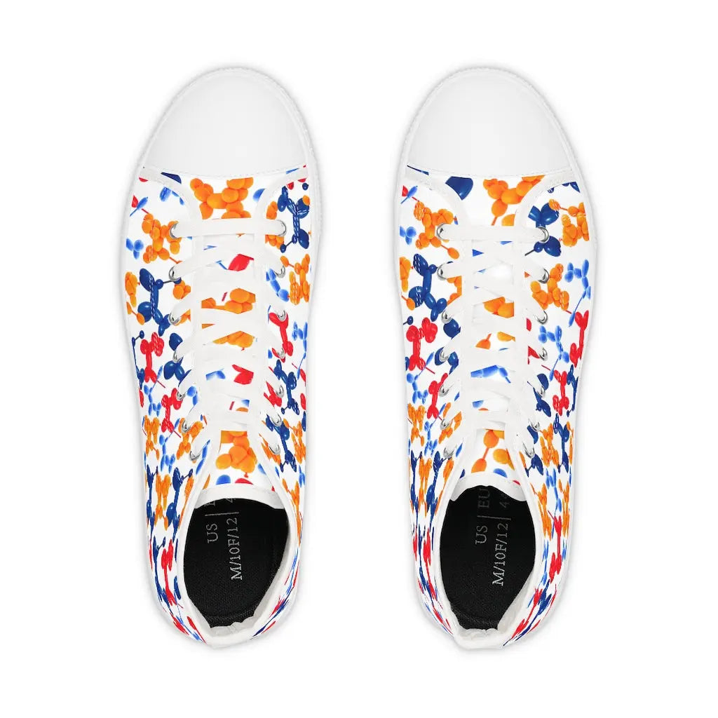 Fun Balloon Animals Men's High Top Sneakers Printify Shoes The Face Paint Shop Australia buy face paints near me