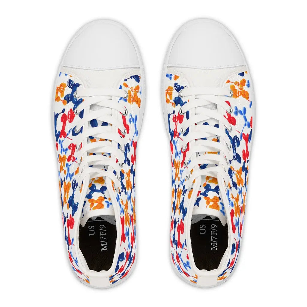 Fun Balloon Animals Women's High Top Sneakers Printify Shoes The Face Paint Shop Australia buy face paints near me