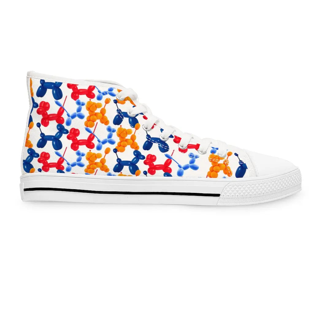 Fun Balloon Animals Women's High Top Sneakers Printify Shoes The Face Paint Shop Australia buy face paints near me