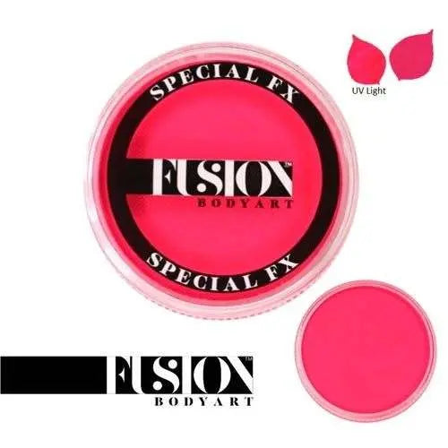Fusion Body Art Face Paint Cake Neon - Pink 32g Fusion BodyArt Face Paint Neon Cake The Face Paint Shop Australia buy face paints near me