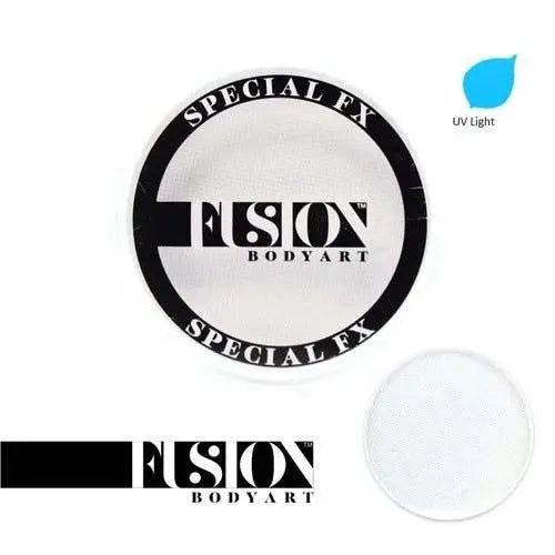 Fusion Body Art Face Paint Cake Neon - White 32g Fusion BodyArt Face Paint Neon Cake The Face Paint Shop Australia buy face paints near me