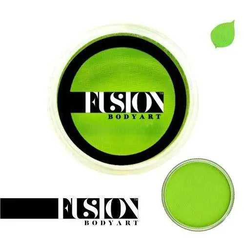 Fusion Body Art Face Paint Cake Prime - Lime Green 32g Fusion BodyArt Face Paint Cake The Face Paint Shop Australia buy face paints near me