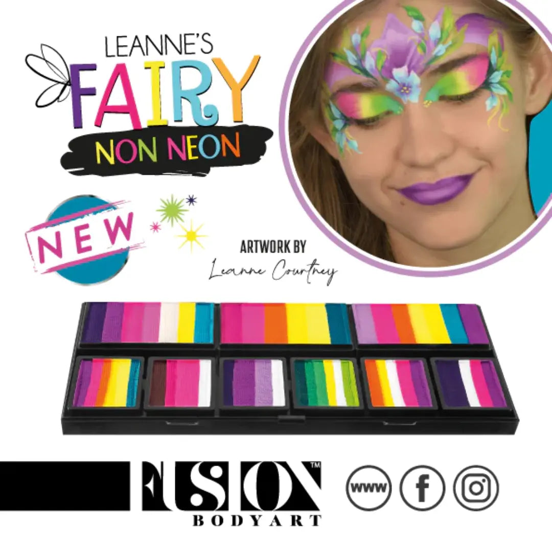  Buy Fusion Body Art Petal Palette - Leanne's Fairy Collection Non Neon and professional face & body paint for beginners in Australia. Where to buy face paint near me. 