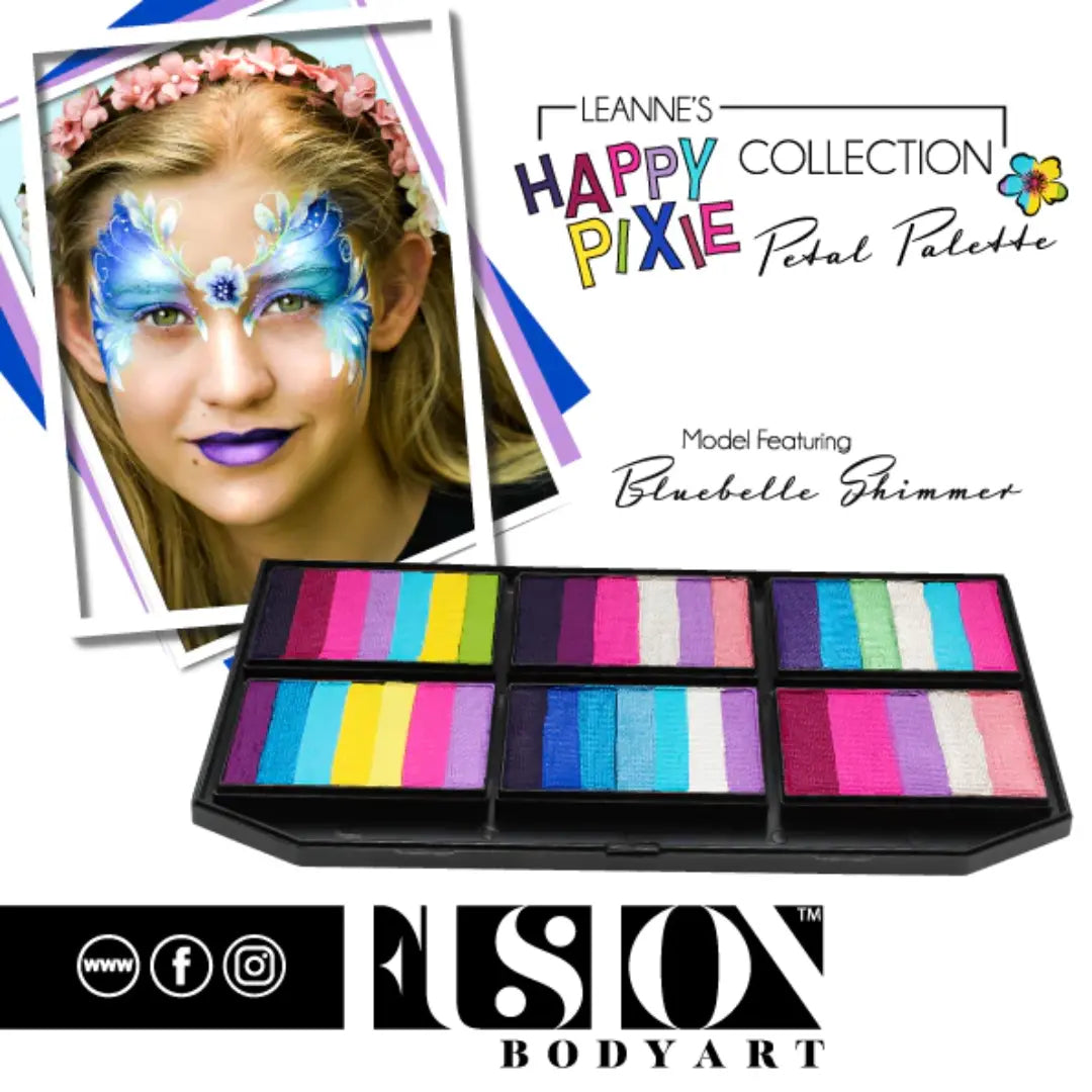  Buy Fusion Body Art Petal Palette - Leanne's Happy Pixie and professional face & body paint for beginners in Australia. Where to buy face paint near me. 