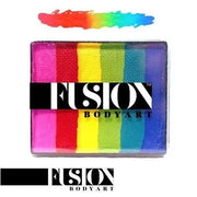 Fusion Body Art Rainbow Cake - BRIGHT RAINBOW 50g Fusion BodyArt Splitcake The Face Paint Shop Australia buy face paints near me