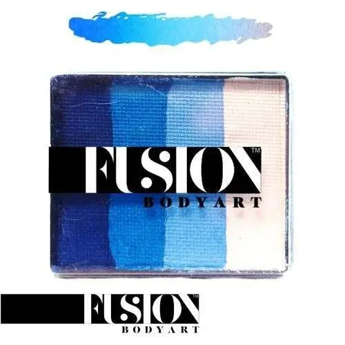Fusion Body Art Rainbow Cake - Frozen Shimmer 50g Fusion BodyArt Splitcake The Face Paint Shop Australia buy face paints near me