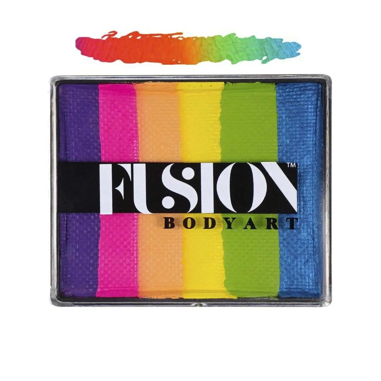 Fusion Body Art Rainbow Cake - UNICORN SPARKS 50g Fusion BodyArt Splitcake The Face Paint Shop Australia buy face paints near me
