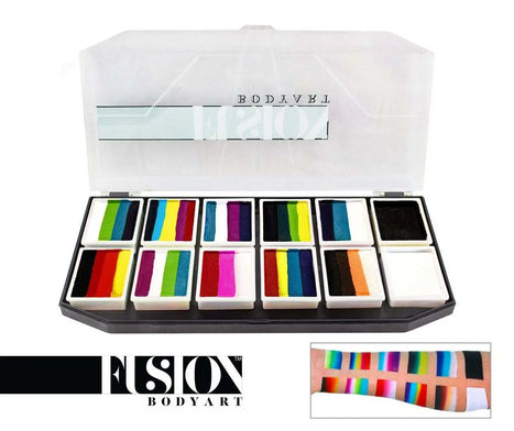 Fusion Body Art Spectrum Face Paint Palette - Rainbow Explosion Fusion BodyArt Palette The Face Paint Shop Australia buy face paints near me