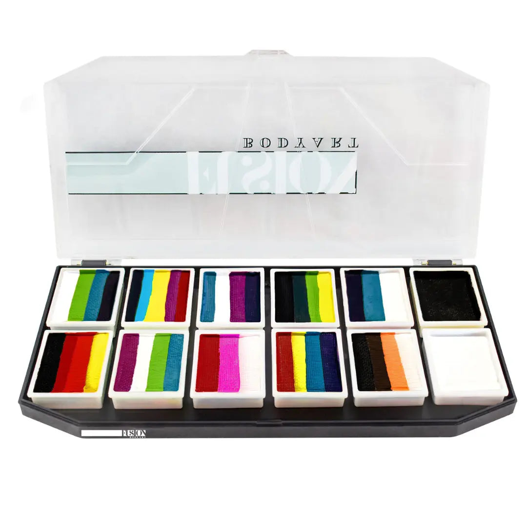  Buy Fusion Body Art Spectrum Face Paint Palette - Rainbow Explosion and professional face & body paint for beginners in Australia. Where to buy face paint near me. 