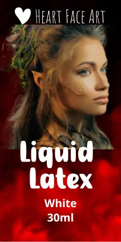  Buy Heart Face Art SFX - Liquid Latex 30ml White and professional face & body paint for beginners in Australia. Where to buy face paint near me. 