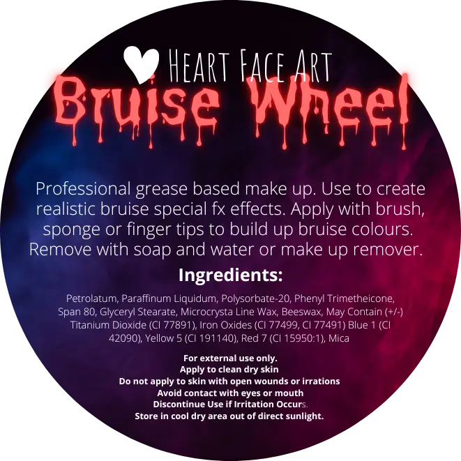  Buy Heart Face Art SFX Bruise Palette Wheel and professional face & body paint for beginners in Australia. Where to buy face paint near me. 