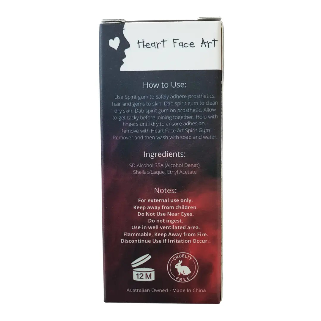  Buy Heart Face Art SFX Spirit Gum 30ml and professional face & body paint for beginners in Australia. Where to buy face paint near me. 