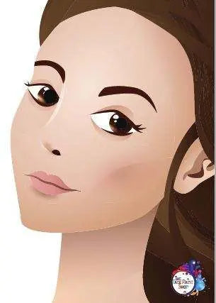 Laminated Face Paint & Make up Practice Face - Side on The Face Paint Shop Practice Pads The Face Paint Shop Australia buy face paints near me