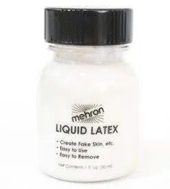 Mehron Special FX - Liquid Latex 30ml White Mehron SFX Product The Face Paint Shop Australia buy face paints near me
