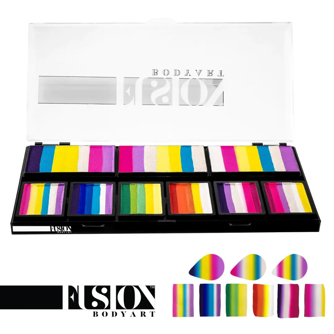  Buy NEW Fusion Body Art Petal Palette - Leanne's Princess Palette and professional face & body paint for beginners in Australia. Where to buy face paint near me. 