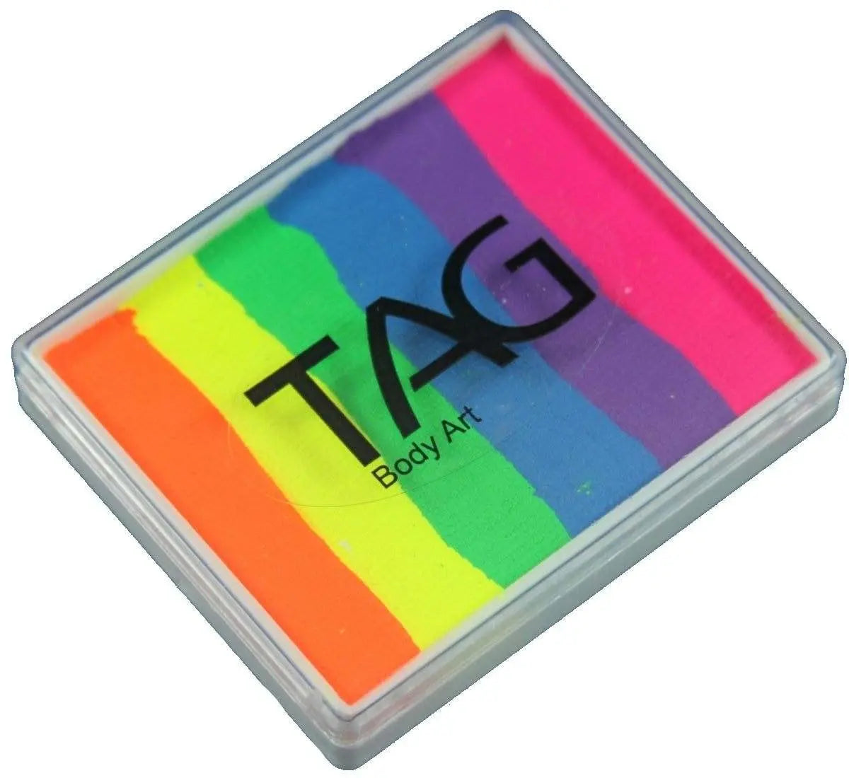 TAG Body Art 50g Splitcake - Neon Rainbow Tag Body Art Splitcake The Face Paint Shop Australia buy face paints near me