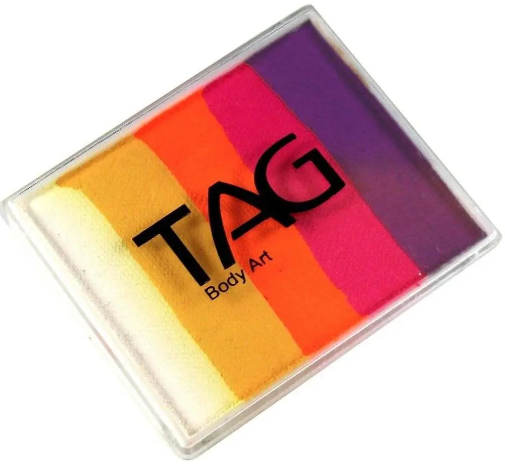 TAG Body Art 50g Splitcake - Sunset Tag Body Art Splitcake The Face Paint Shop Australia buy face paints near me