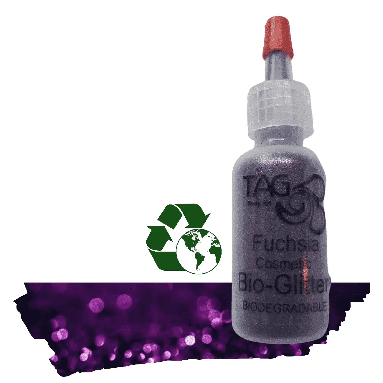 TAG Body Art Bio Glitter 15ml - Fuchsia Tag Body Art Loose Glitter The Face Paint Shop Australia buy face paints near me