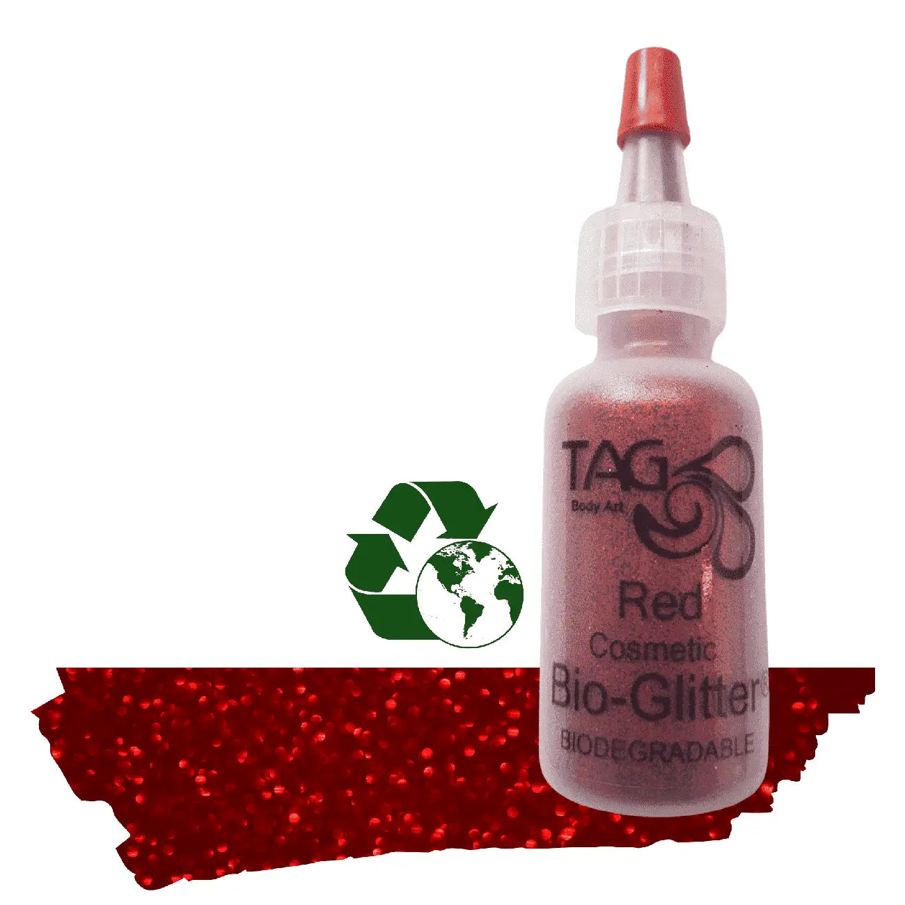 TAG Body Art Bio Glitter 15ml - Red Tag Body Art Loose Glitter The Face Paint Shop Australia buy face paints near me