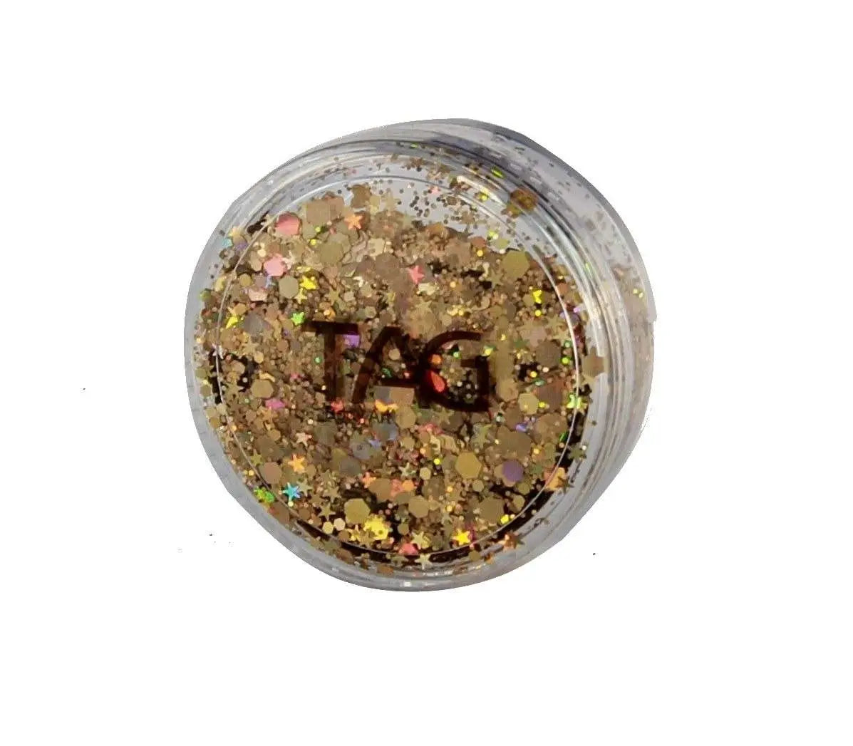 TAG Body Art Chunky Glitter 10g - Gold Tag Body Art Loose Glitter The Face Paint Shop Australia buy face paints near me