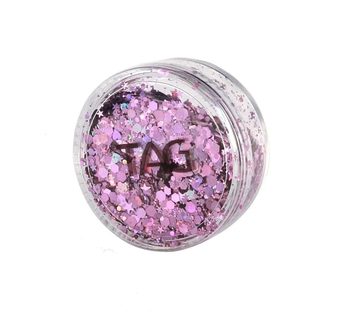 TAG Body Art Chunky Glitter 10g - Plum Tag Body Art Loose Glitter The Face Paint Shop Australia buy face paints near me