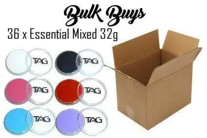 TAG Body Art Essential Mixed 32g Bulk Buy x 36 Tag Body Art Face Paint Cake The Face Paint Shop Australia buy face paints near me