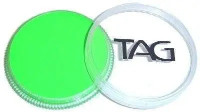 TAG Body Art Face Paint Cake 32g - Neon Green Tag Body Art Face Paint Cake The Face Paint Shop Australia buy face paints near me