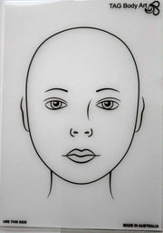 TAG Body Art Face Paint Practice Face Tag Body Art Practice Pads The Face Paint Shop Australia buy face paints near me