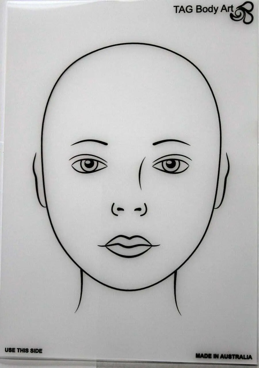 TAG Body Art Face Paint Practice Face Tag Body Art Practice Pads The Face Paint Shop Australia buy face paints near me