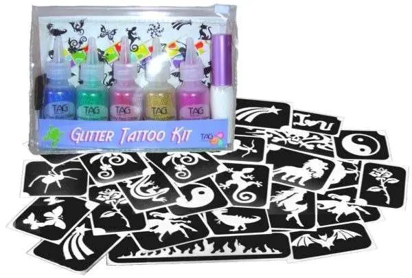 TAG Glitter Tattoo Kit - Party Tag Body Art Glitter Tattoo Kit The Face Paint Shop Australia buy face paints near me