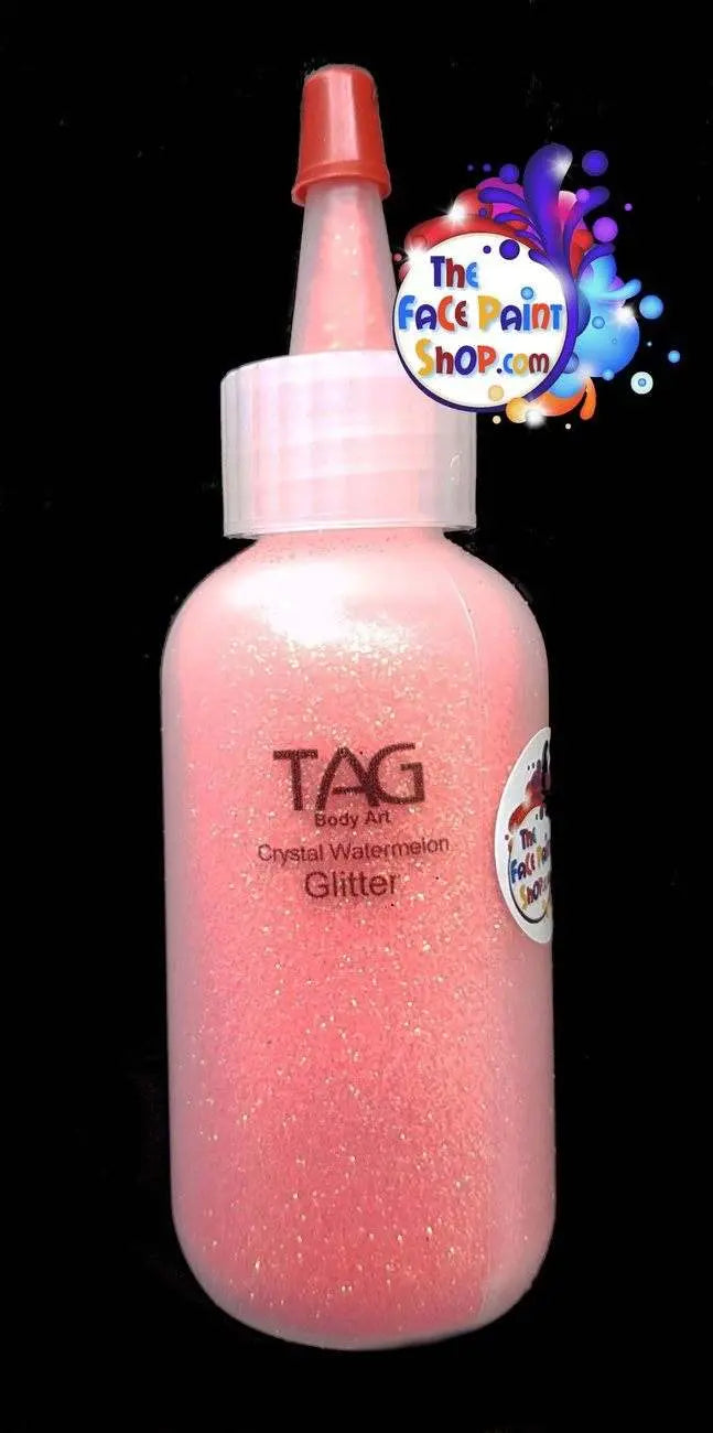 TAG Puff Glitter 60ml Puffer Bottle - Crystal Watermelon Tag Body Art Liquid Glitter The Face Paint Shop Australia buy face paints near me