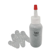TAG Puff Glitter 60ml Puffer Bottle - Holographic Silver Tag Body Art Loose Glitter The Face Paint Shop Australia buy face paints near me
